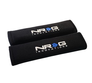 NRG Seat Belt Pads - Black - Part # SBP-27BK