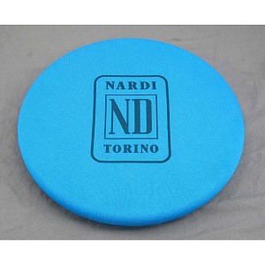 Nardi Blue Fabric Steering Wheel Cover with Nardi ND Torino Logo - Fits 330mm to 390mm Steering Wheels - Part # 0334.00.0006